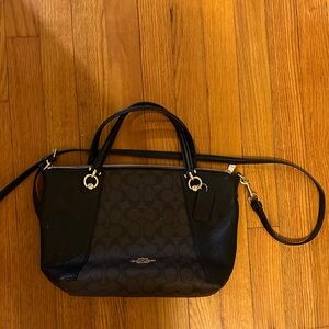 Coach Black and Brown Satchel Bag
